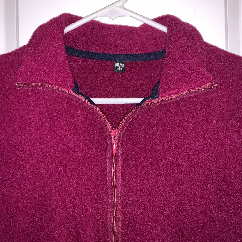 Uniqlo Purple Fleece Zip Up